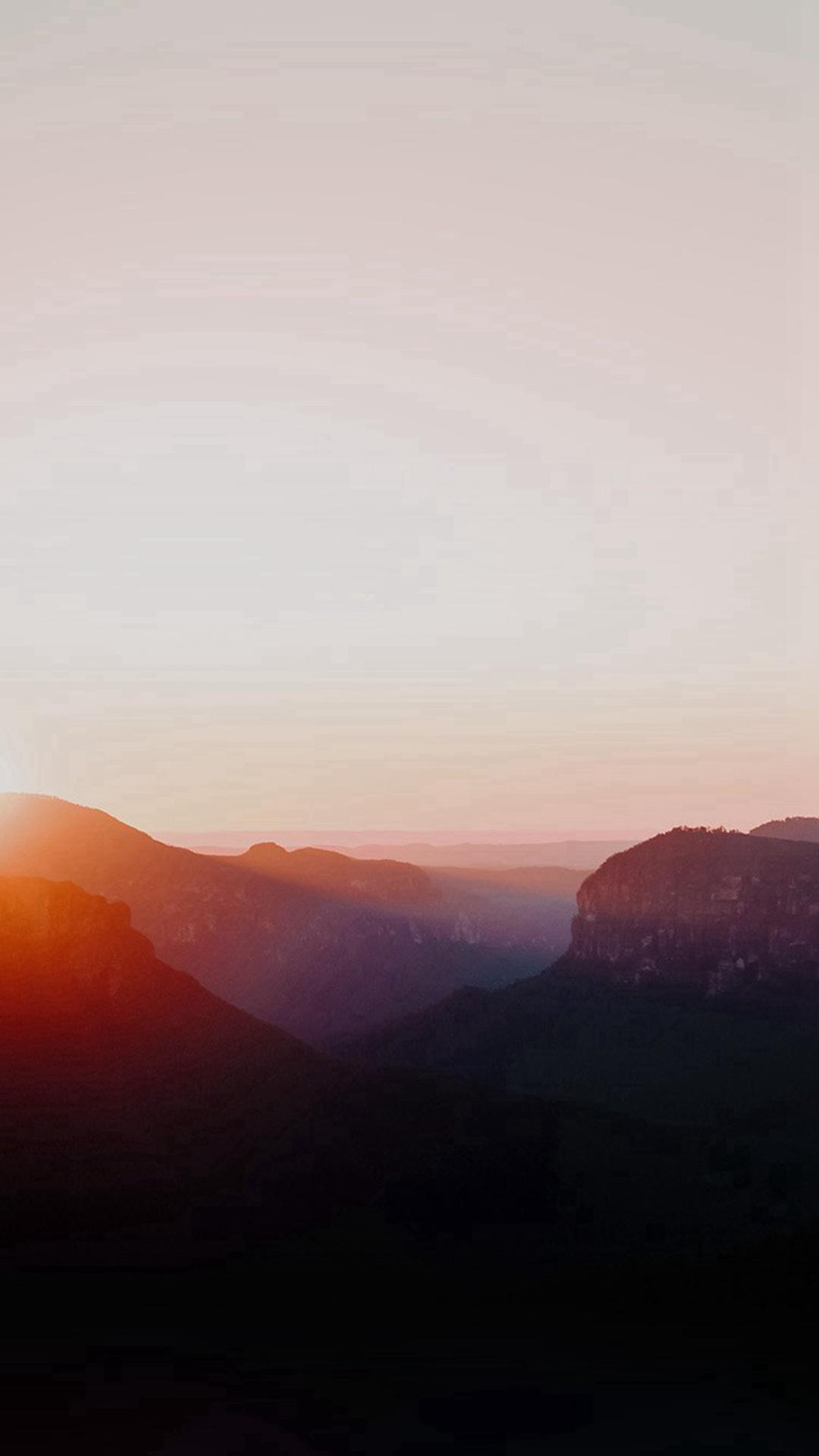 Dawn Dust Sun Rise Morning Shine Red iPhone 8 Wallpaper