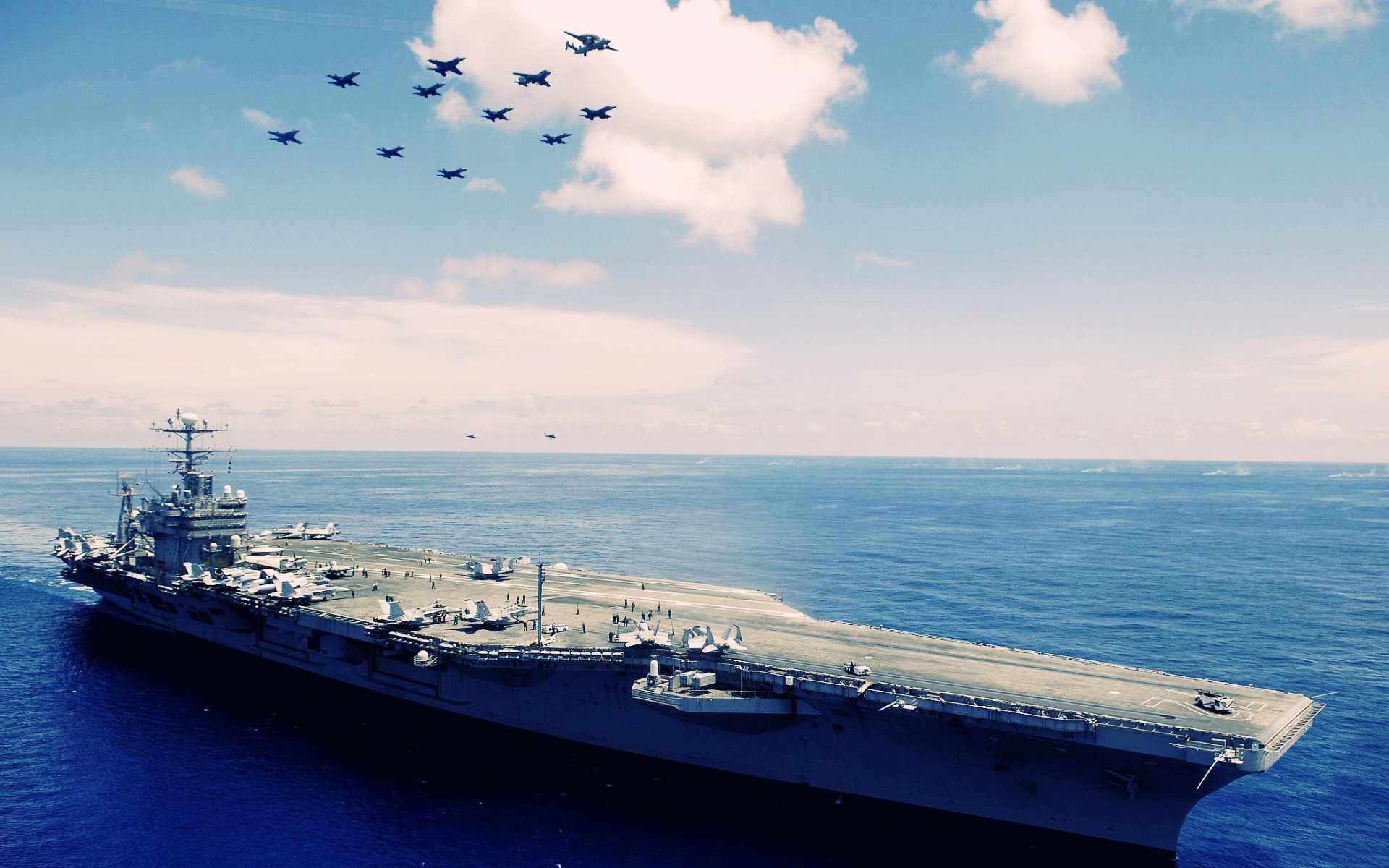 US Navy Sunset Wallpaper