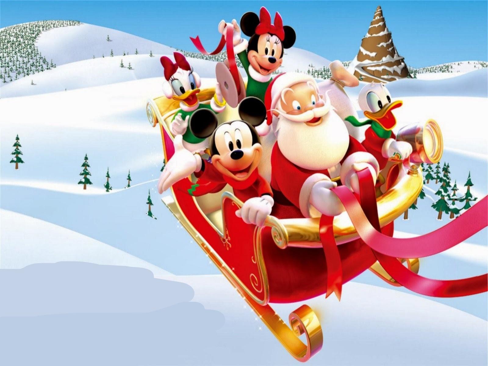 Hd Wallpaper Mickey Mouse Christmas Santa Claus 279281