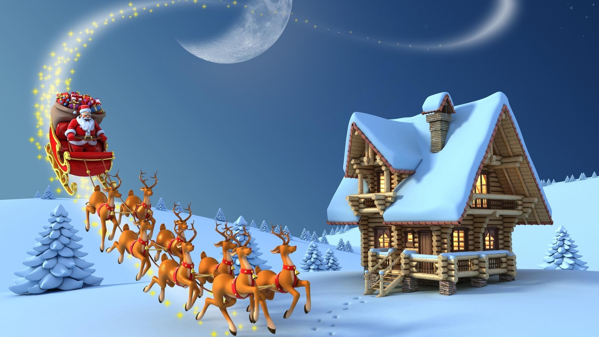 Christmas Santa Claus 4K Ultra HD wallpaper