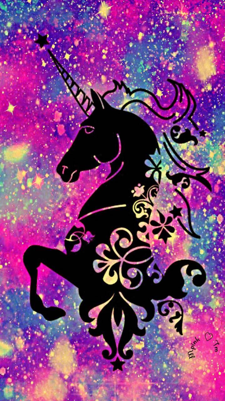 Floral Unicorn Galaxy Wallpaper #androidwallpaper