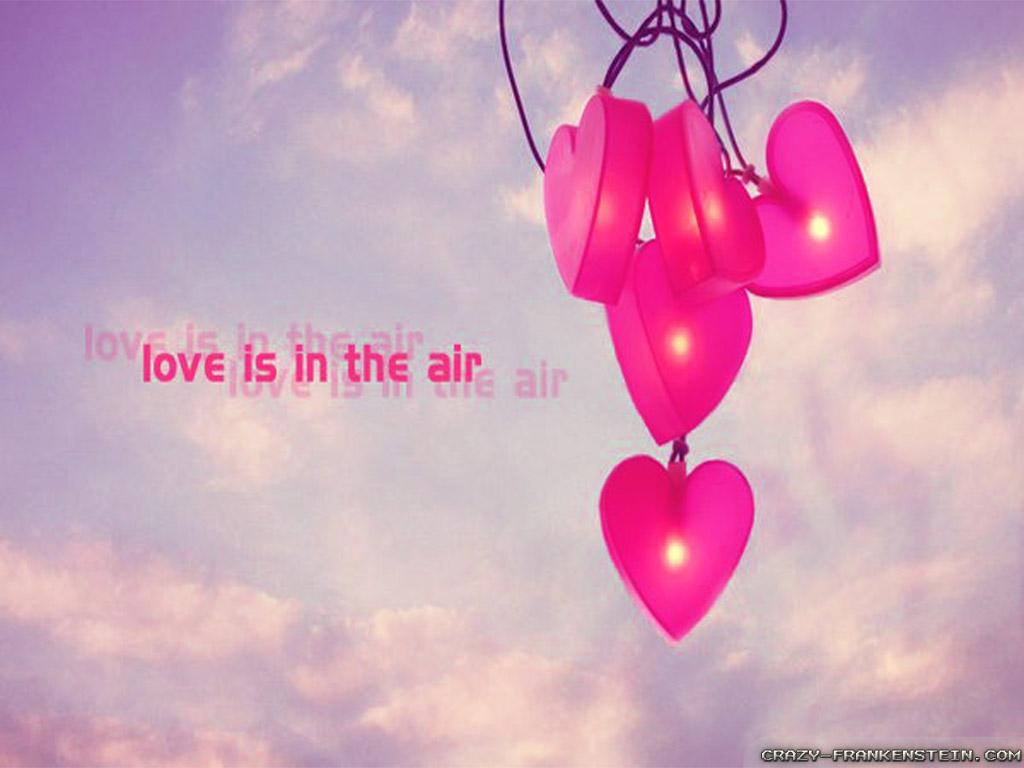 Love Is in the Air Wallpaper. Cute