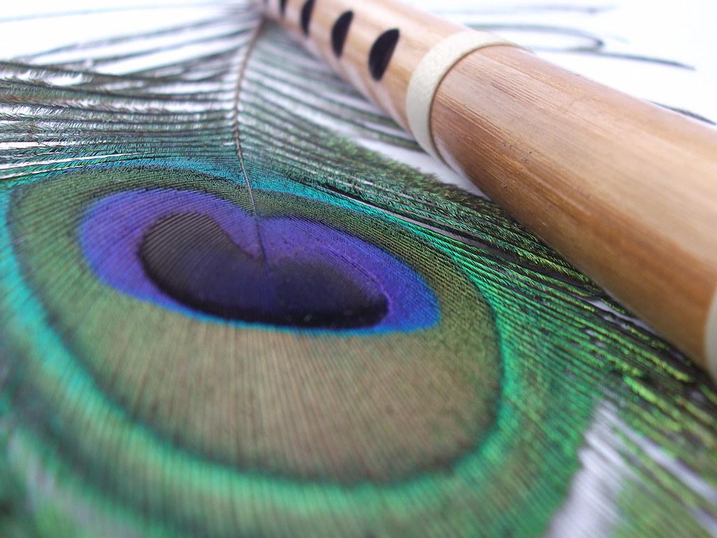Flute And Peacock Feather Wallpapers - Wallpaper Cave
