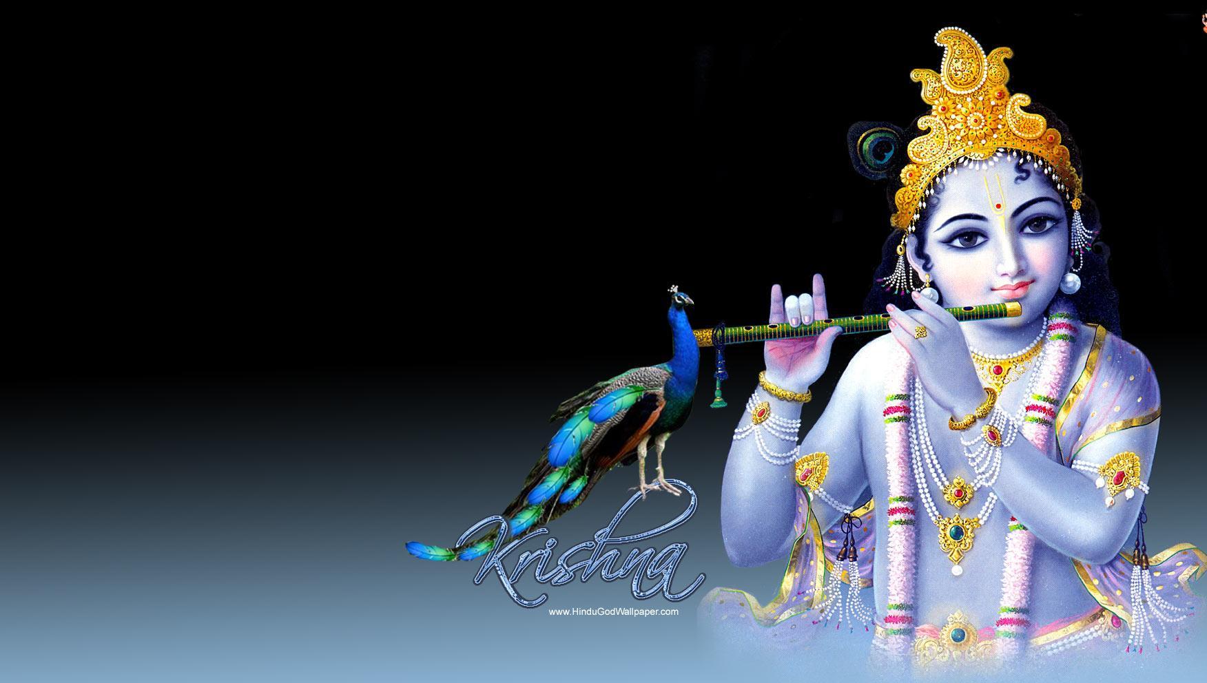 Krishna With Flute Krishna Wallpaper HD Free