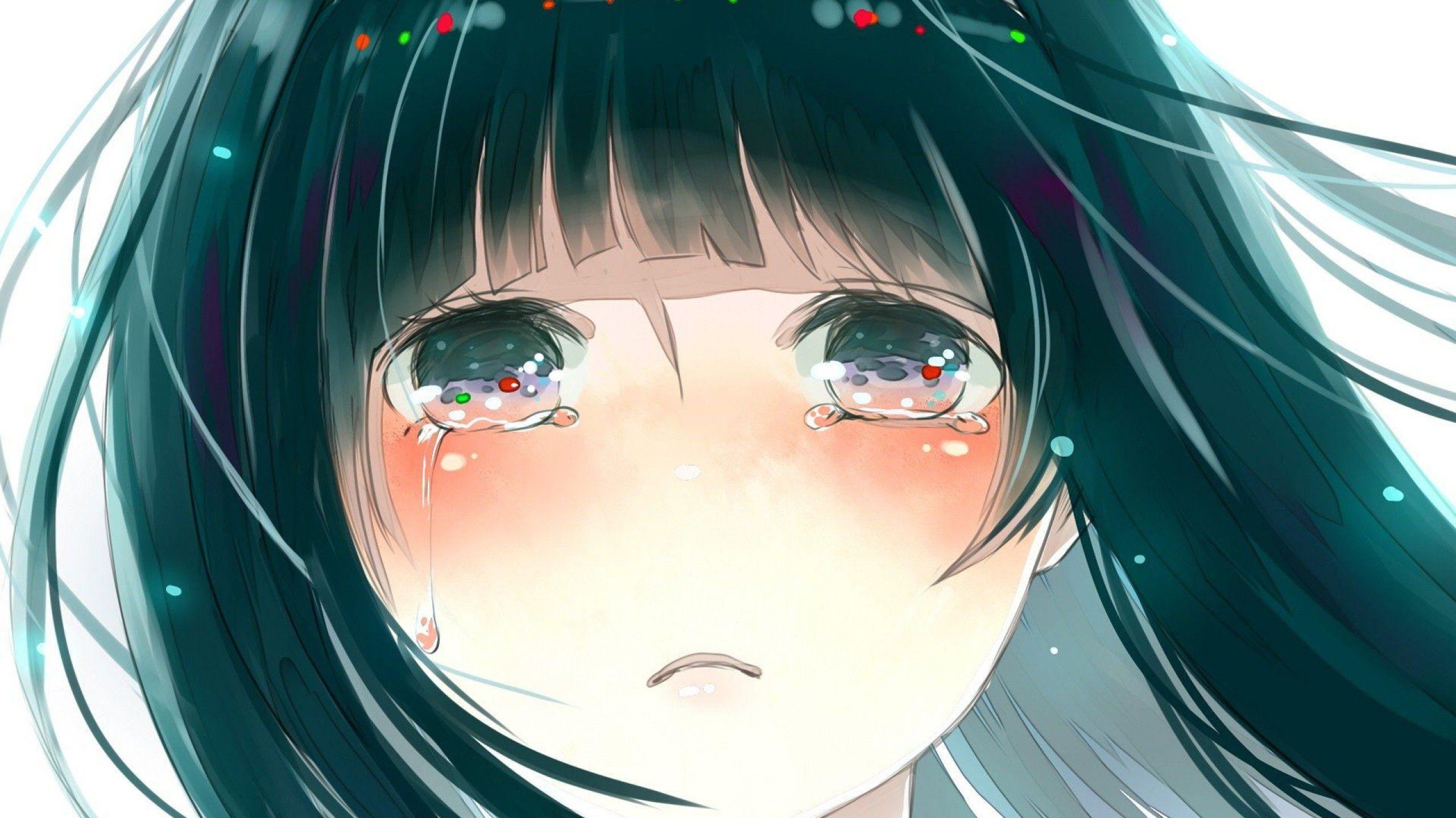 Sad Crying Anime Wallpaper Aesthetic Computer Icons | Quotes and Wallpaper G