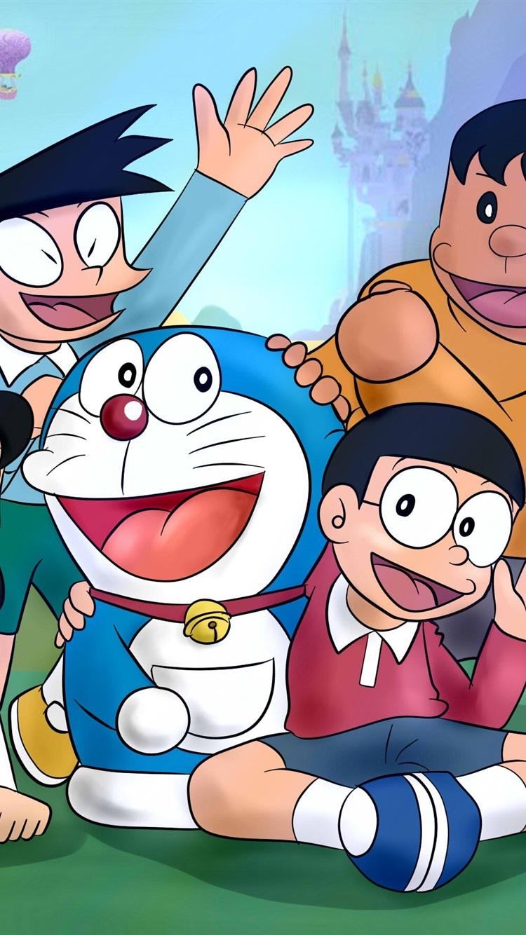 Doraemon, Classic Anime 750x1334 IPhone 8 7 6 6S Wallpaper