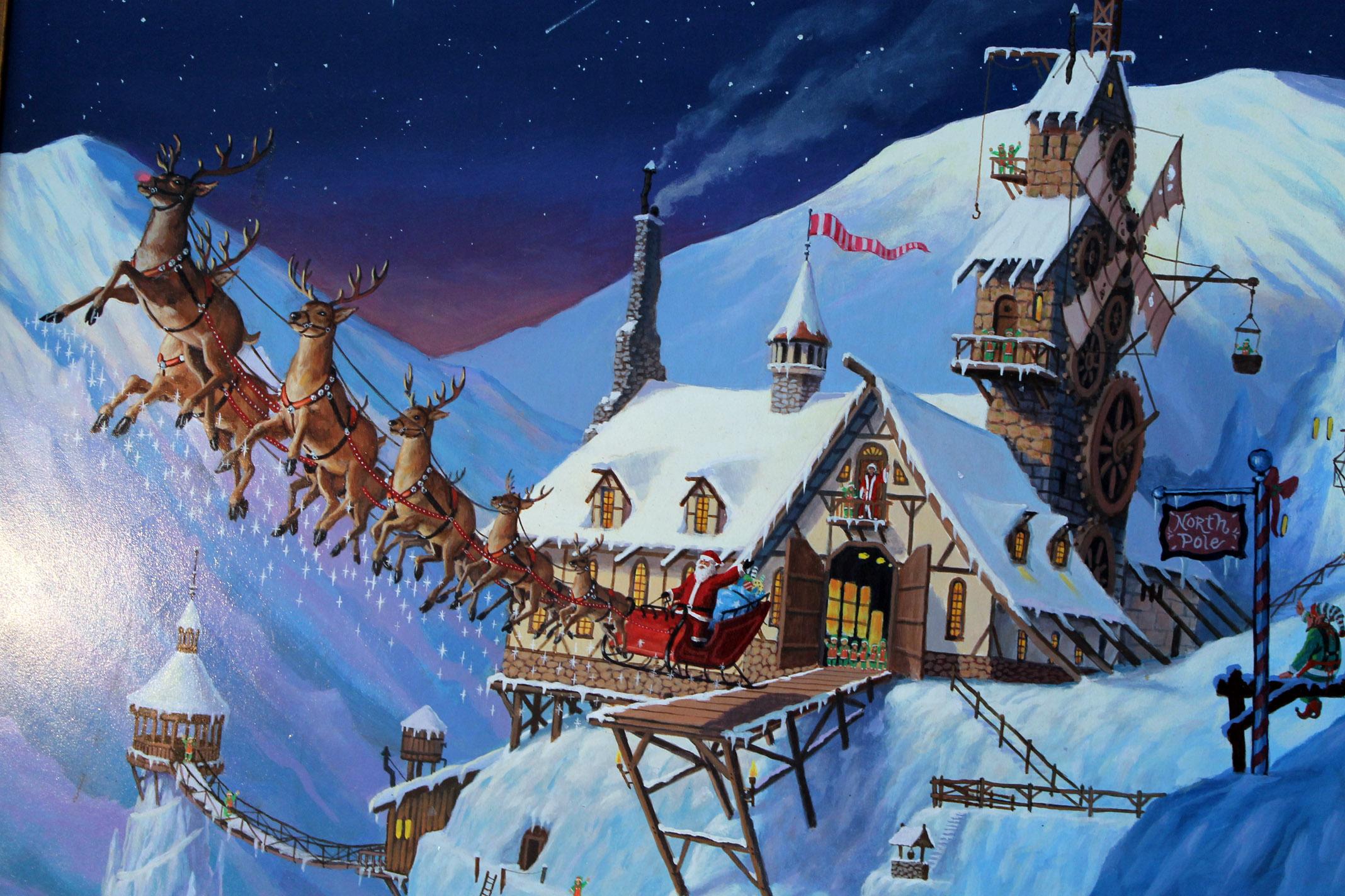 Christmas North Pole Wallpaper