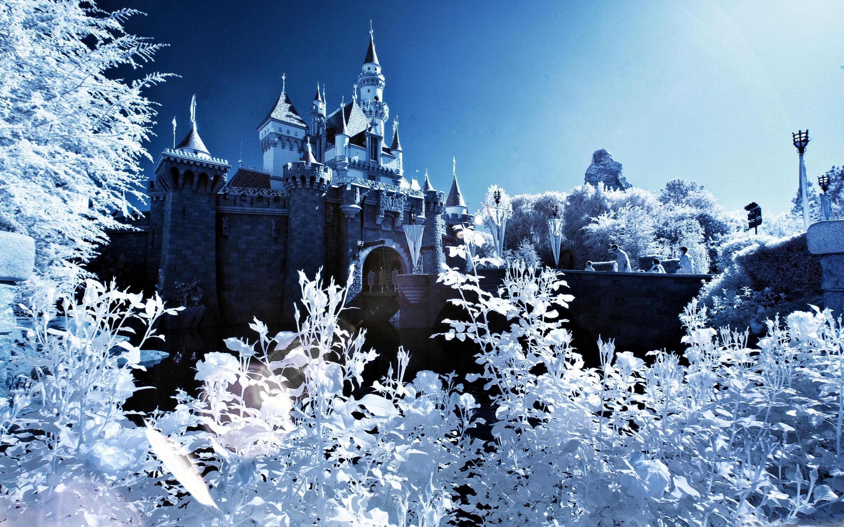 Sleeping Beauty Castle Winter MacBook Air Wallpaper Download