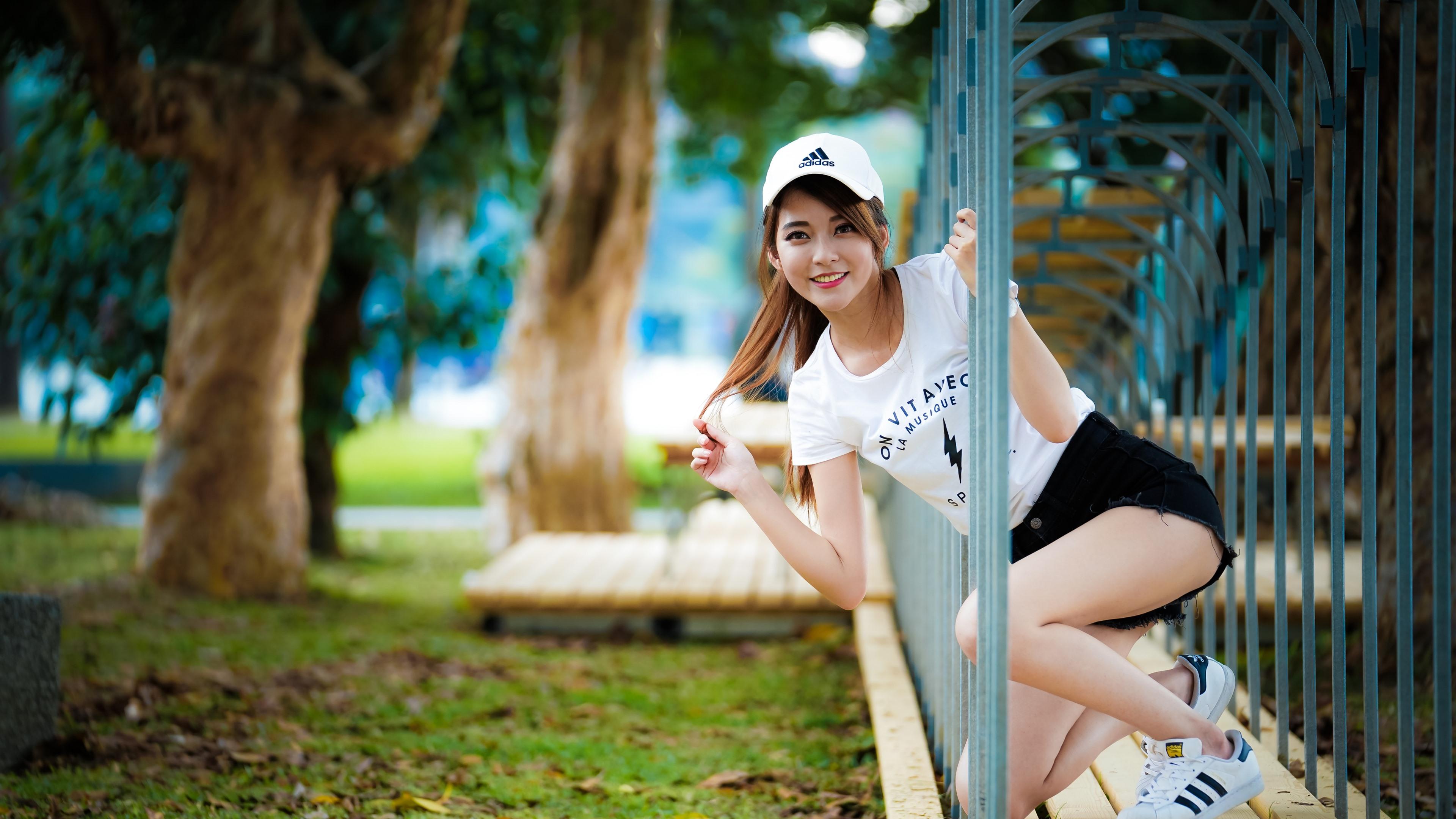 Wallpaper Smile Asian girl, channel 3840x2160 UHD 4K Picture