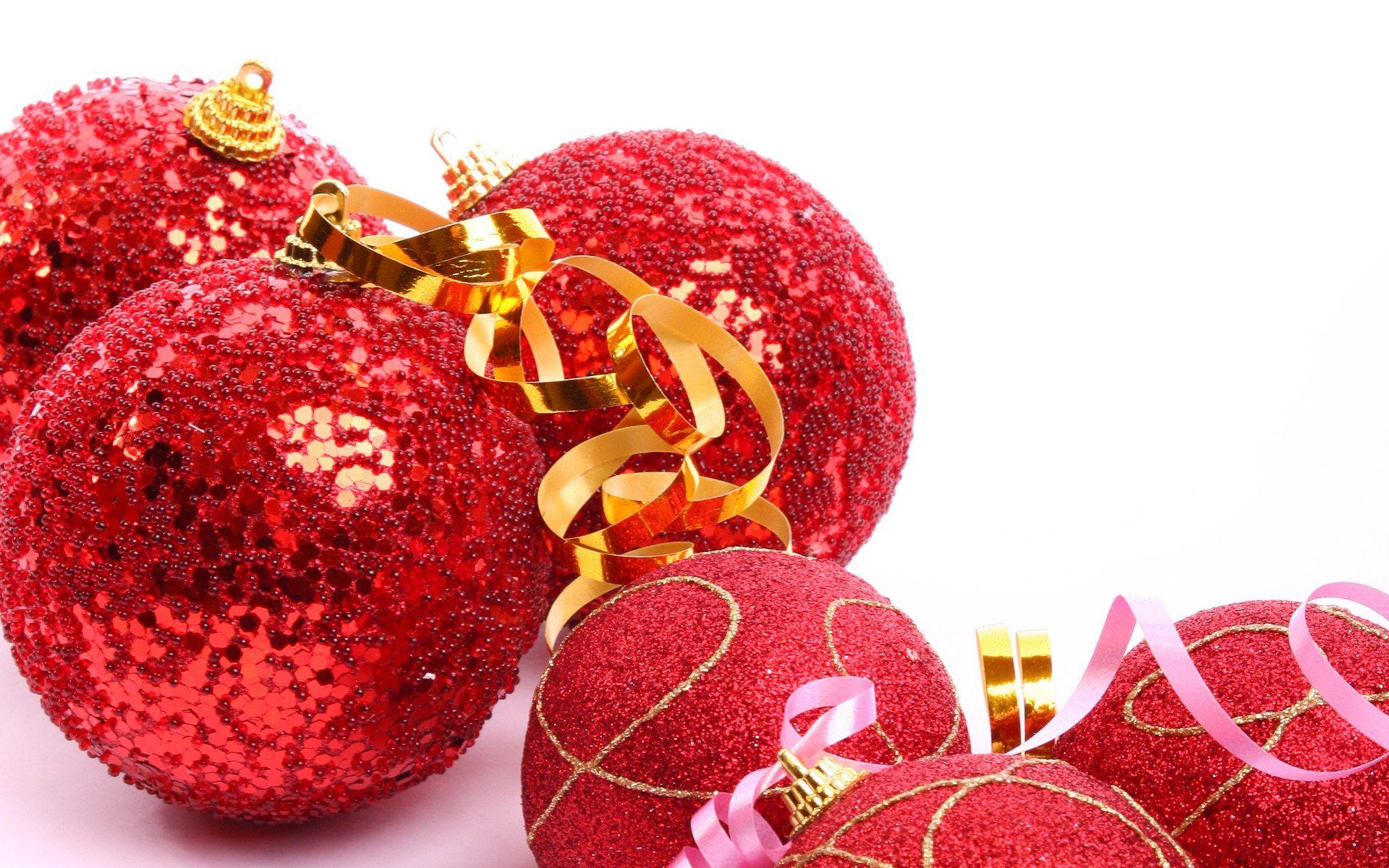 Christmas ball balls wallpaper red bauble tree holiday