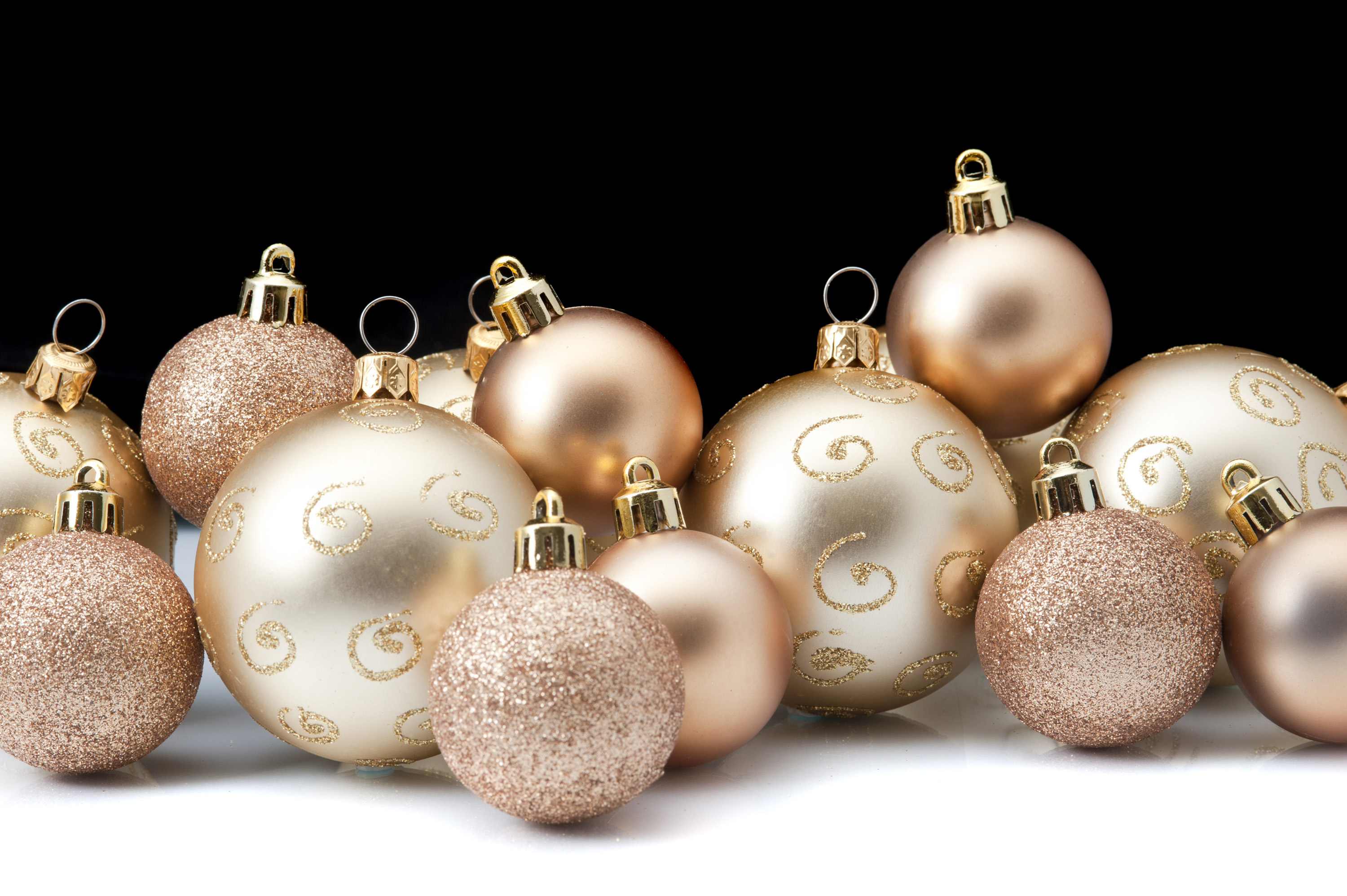 Gold Christmas Baubles Gold Christmas Balls Free