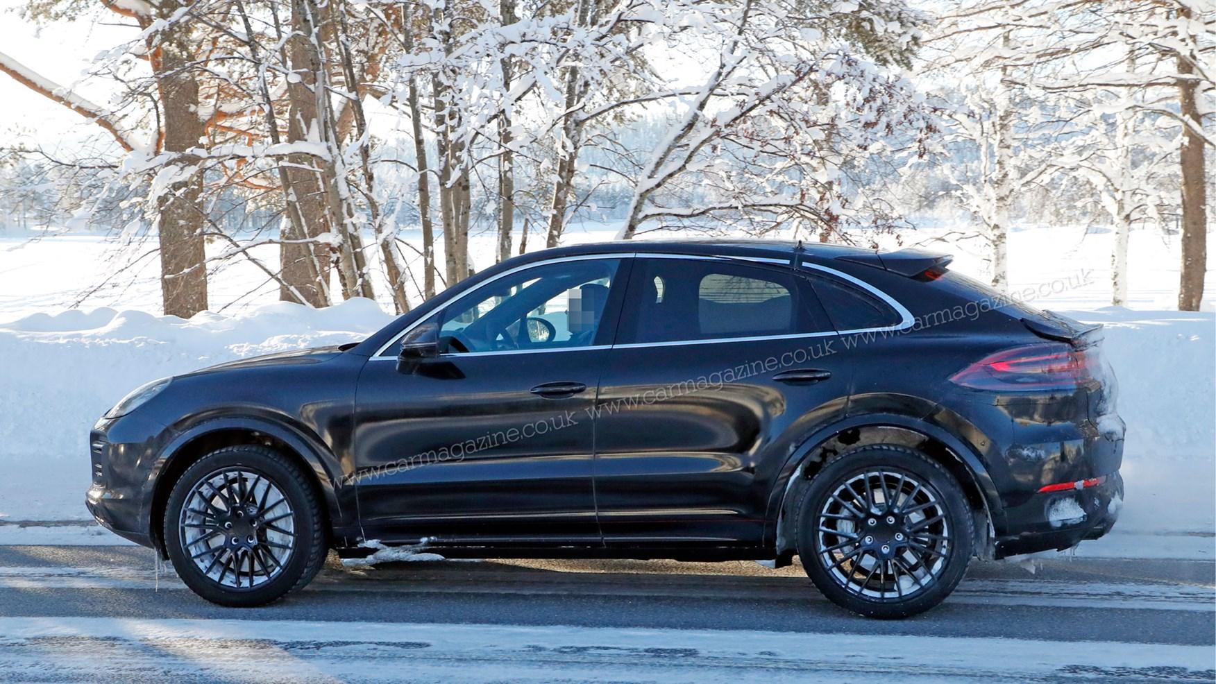 Porsche Cayenne Coupe: sporty SUV spotted winter testing