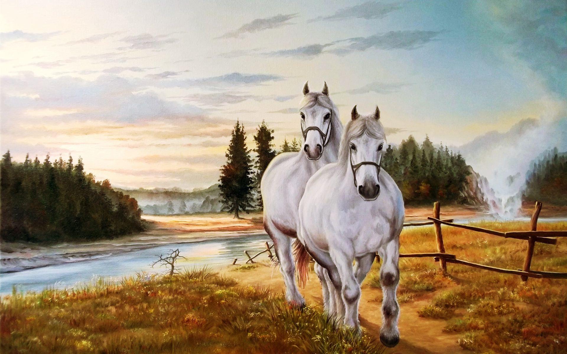 Horse Painting Wallpaper, Picture, Image