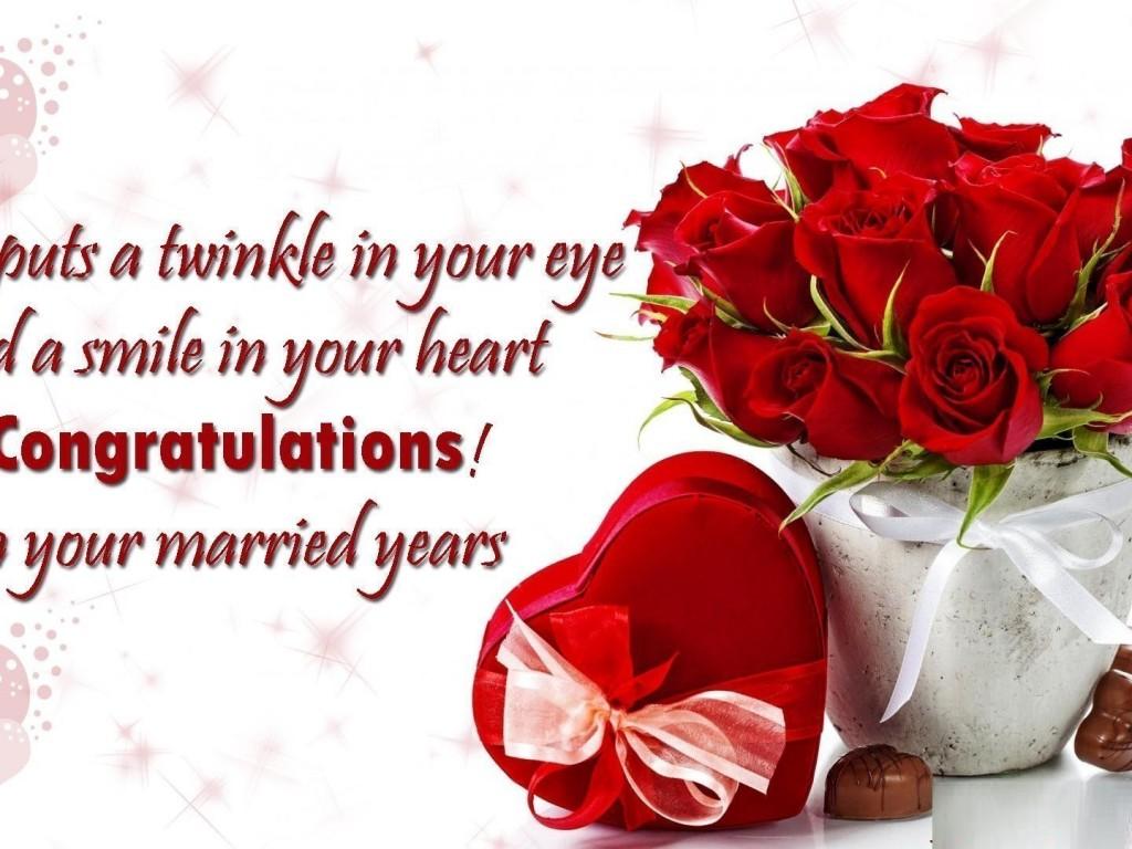 Congratulations for you marriage anniversary wallpaper