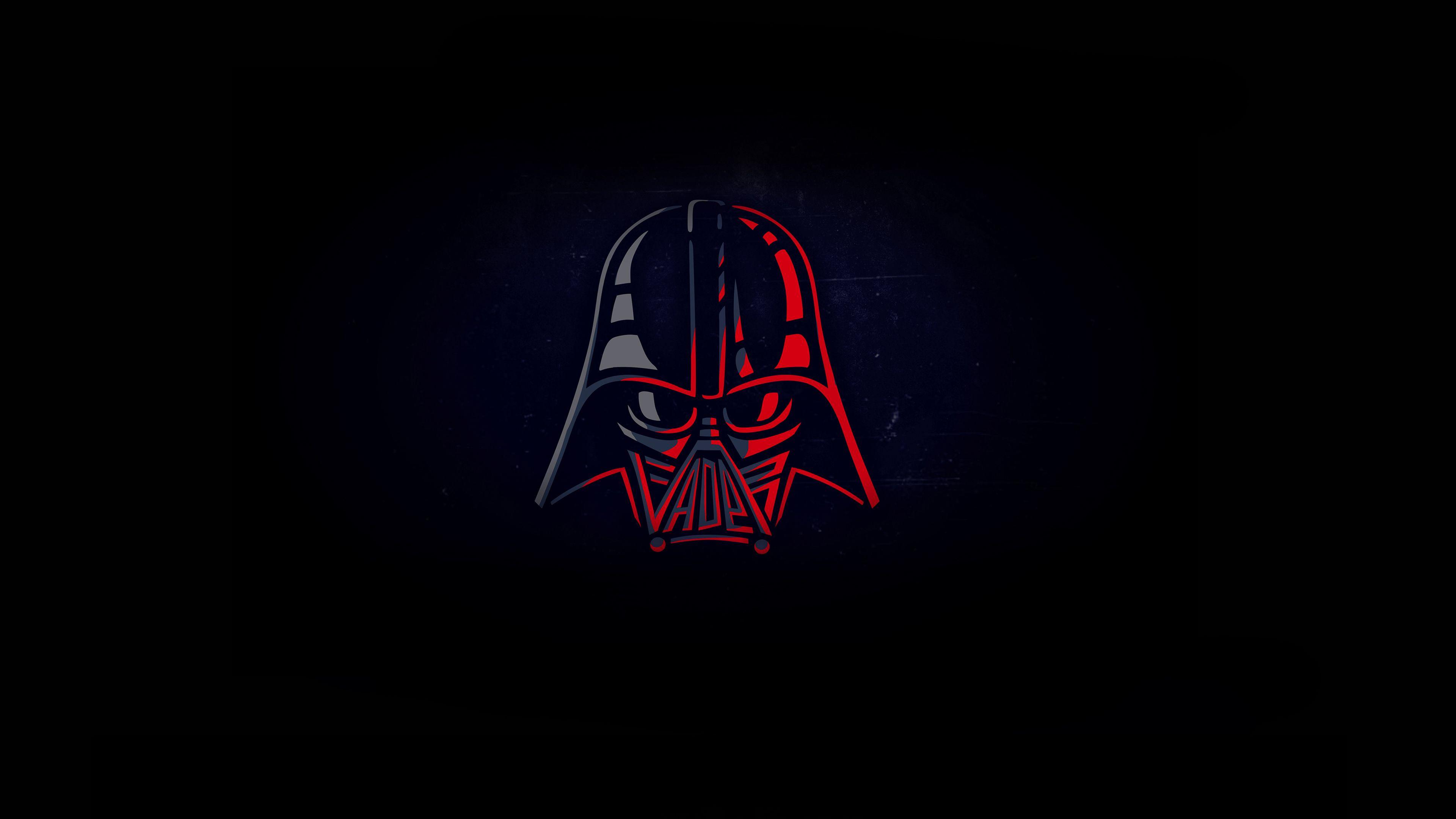 Darth Vader Minimal 4k star wars wallpaper, minimalist