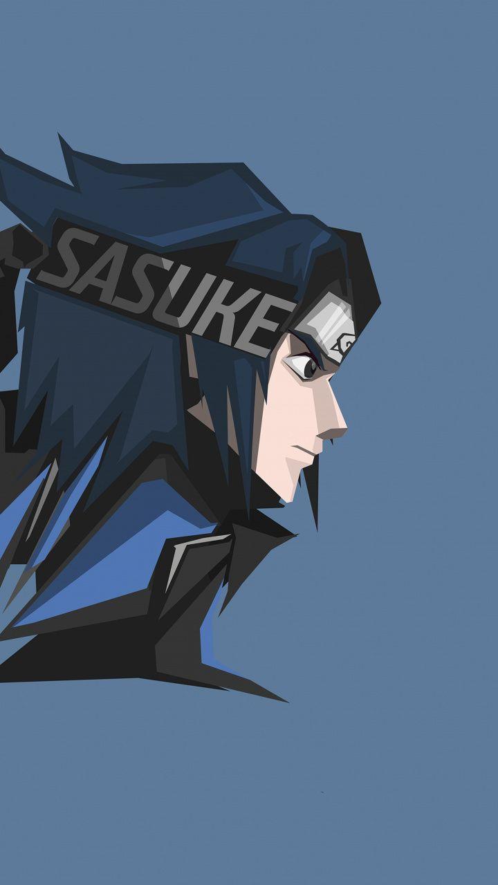 Art, Sasuke Uchiha, minimal, anime, 720x1280 wallpaper