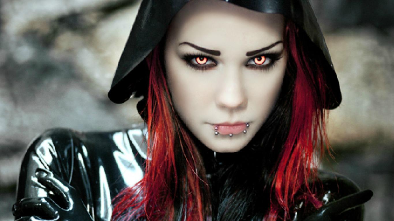 Gothic Girl Wallpaper Pc Vampire Emo Girl, HD