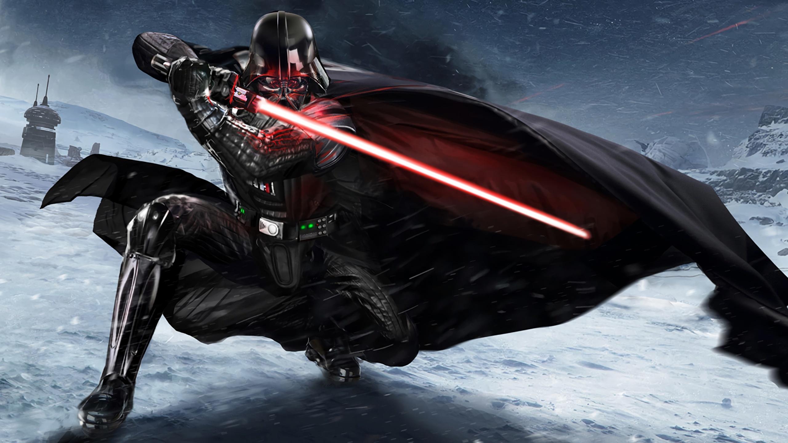 Wallpaper Darth Vader Star Wars armour Swords 2560x1440