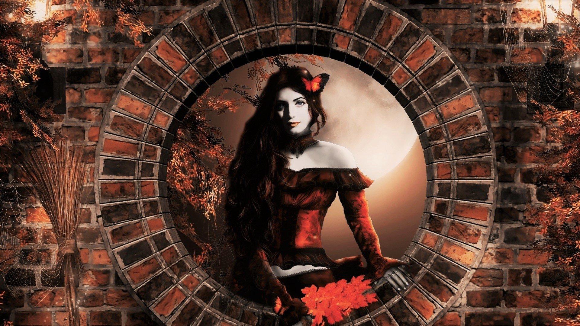 Autumn Gothic Girl HD Wallpaper. Background Imagex1080