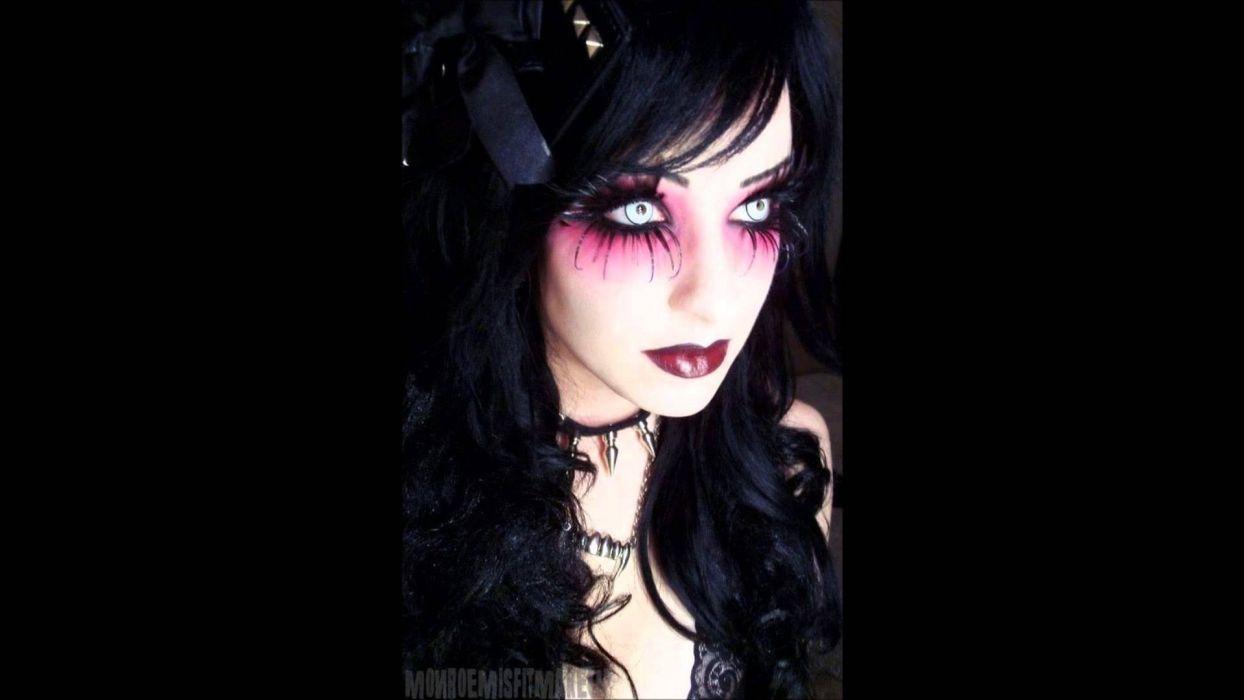 Dark emo gothic fetish girl girls vampire cyber goth