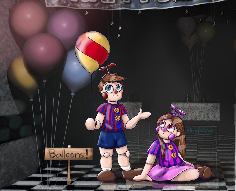 Balloon Boy and JJ by FallingWaterx. Balloons, Five nights at