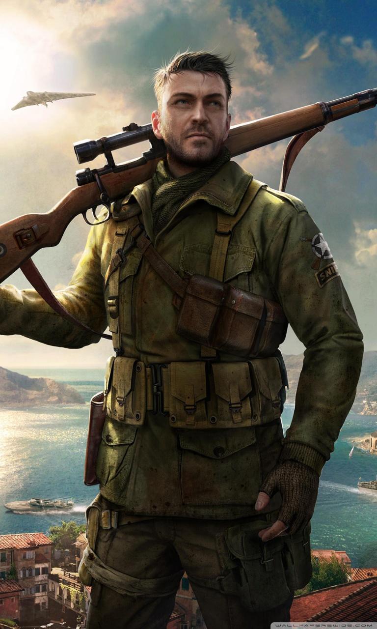 Sniper Elite V2 Game Wallpaper Desktop. Decor di Design