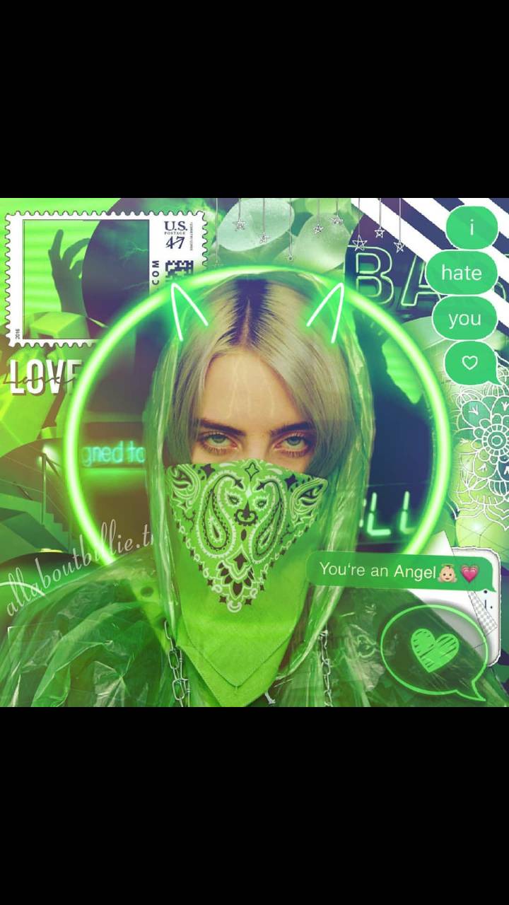 Download Mint Green Aesthetic Billie Eilish Wallpaper  Wallpaperscom