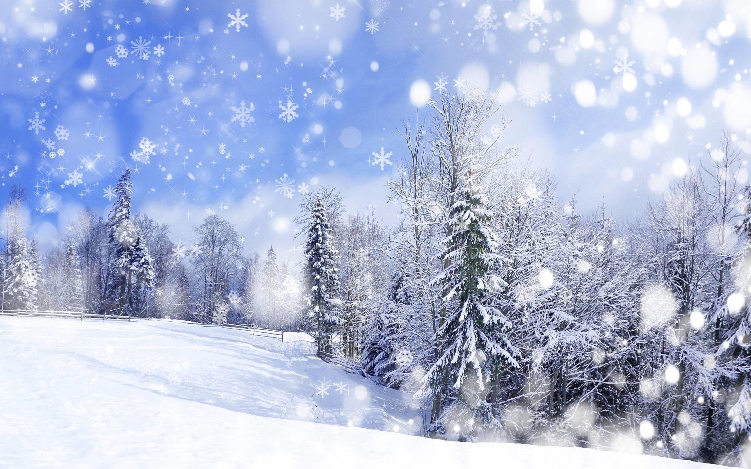 Anime Winter Scenery Wallpaper Wallpaper