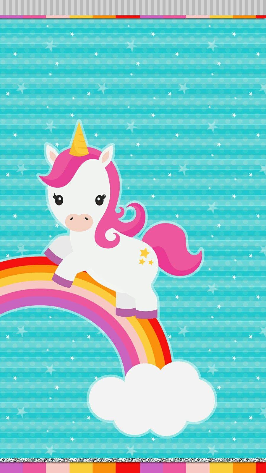 Rainbow Unicorn Cartoon Android Wallpapers - Wallpaper Cave