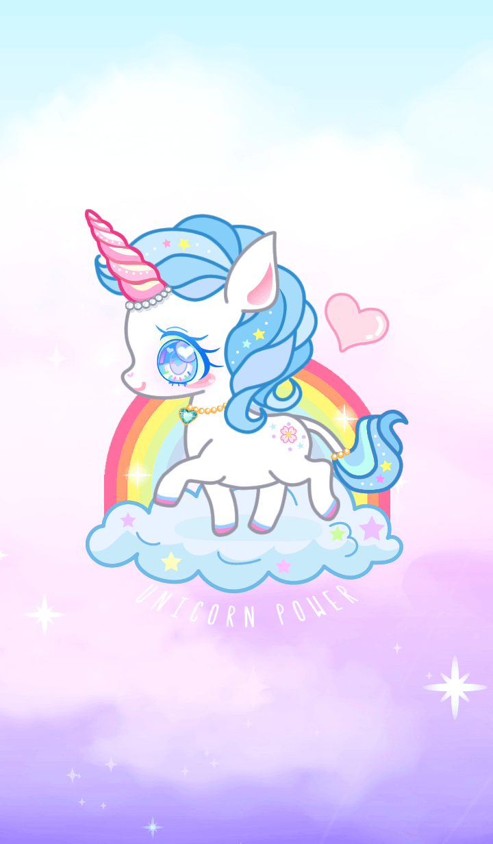 cute unicorns and rainbows