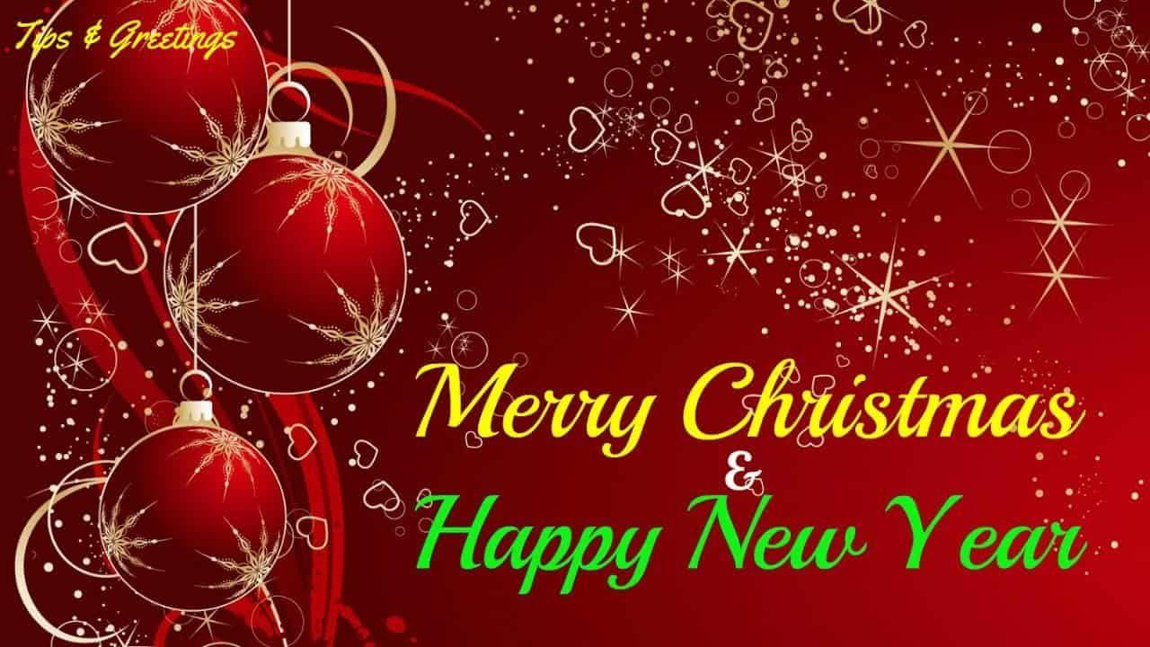 merry christmas and happy new year - merry
