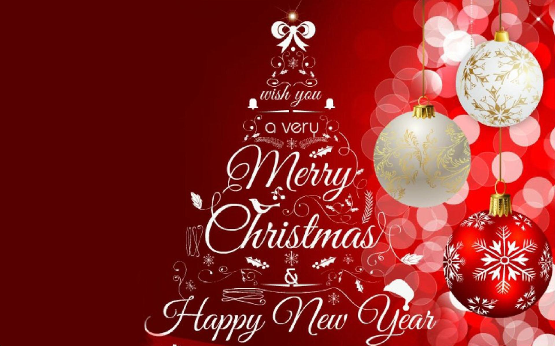 Greeting Card Merry Christmas And Happy New Year 2020 Image