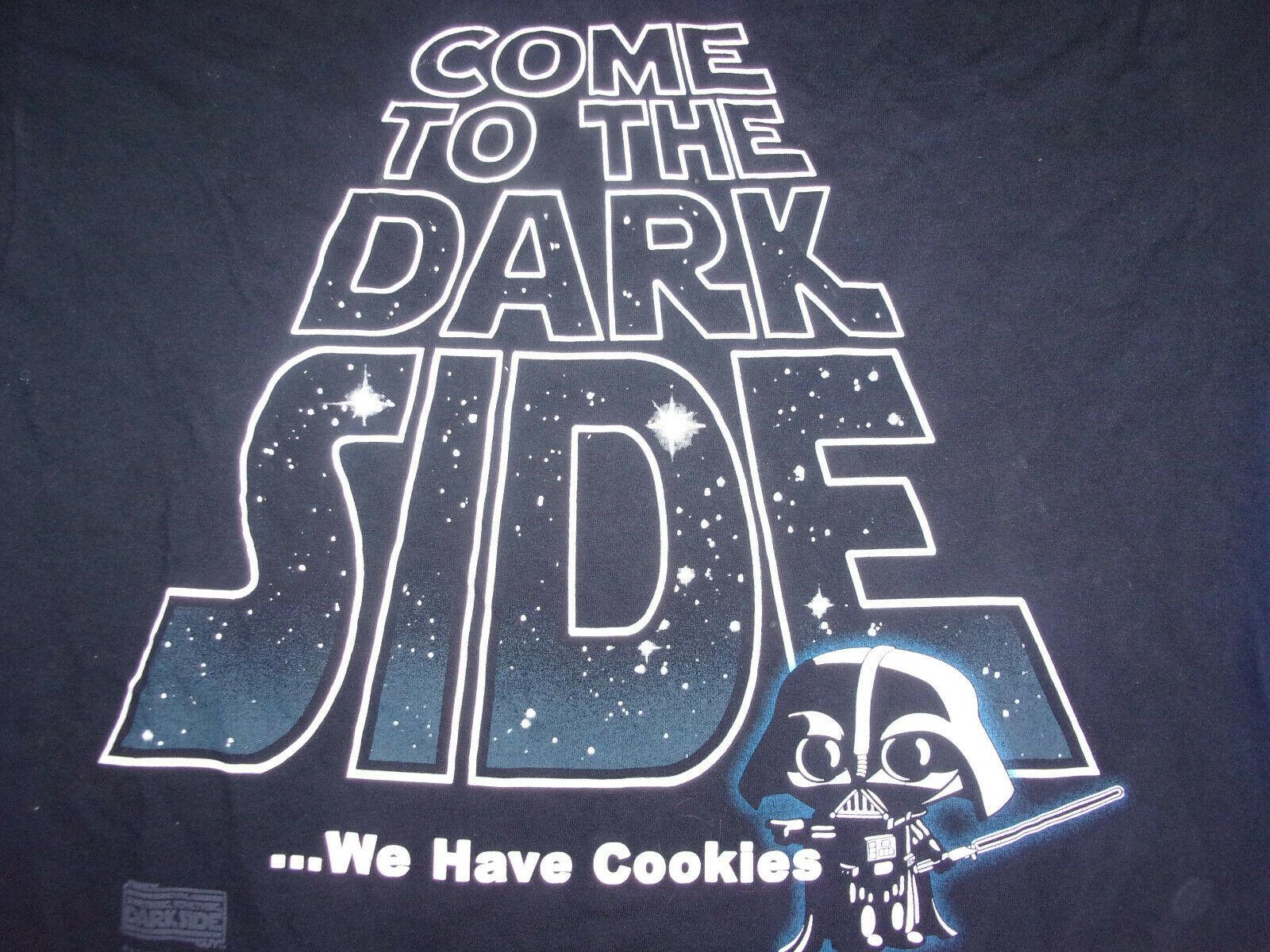 Come to The Dark Side We Have Cookies Star Wars Family Guy Large black T Shirt