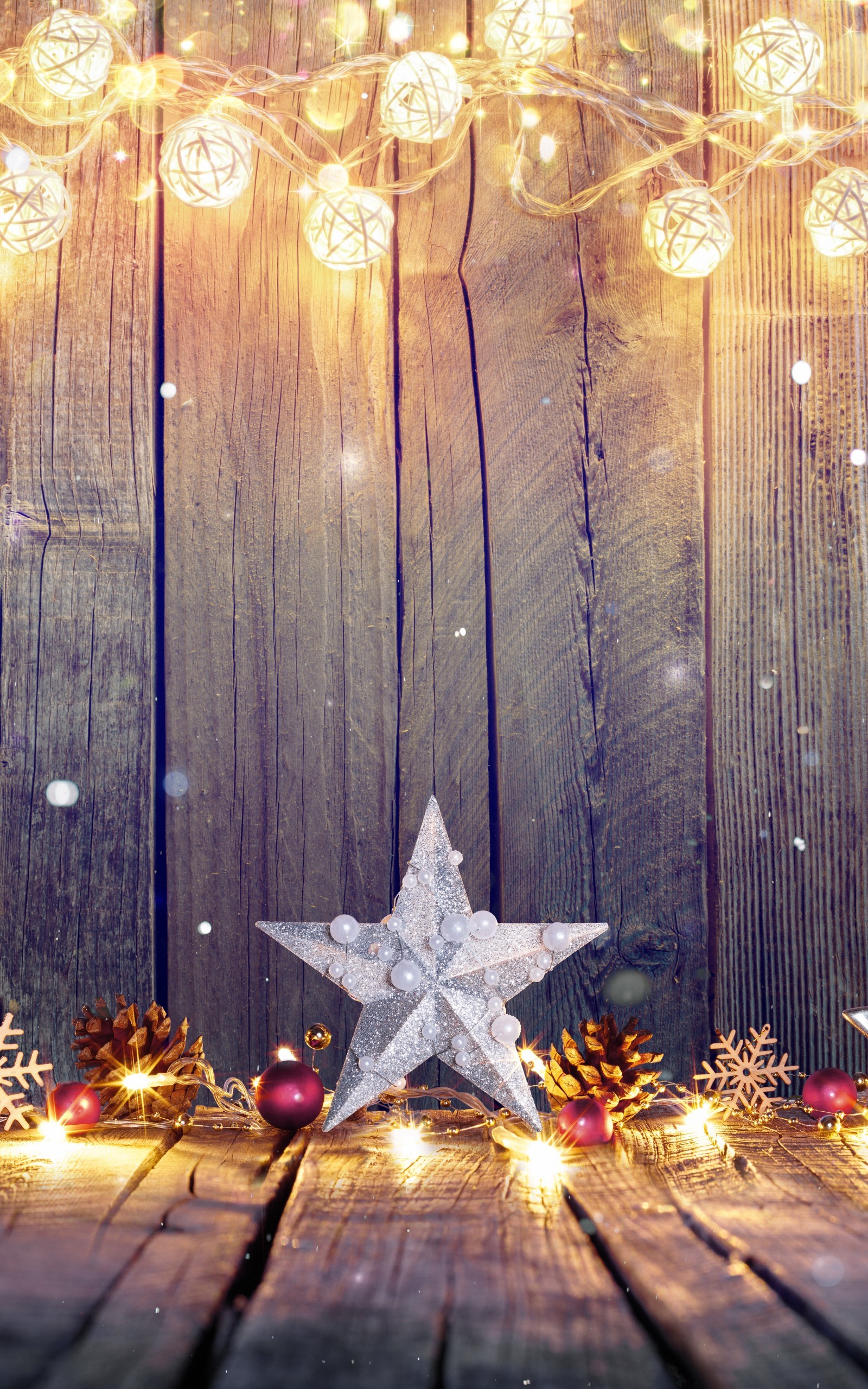 Download 1600x2560 Christmas Decorations, Lights, Holiday
