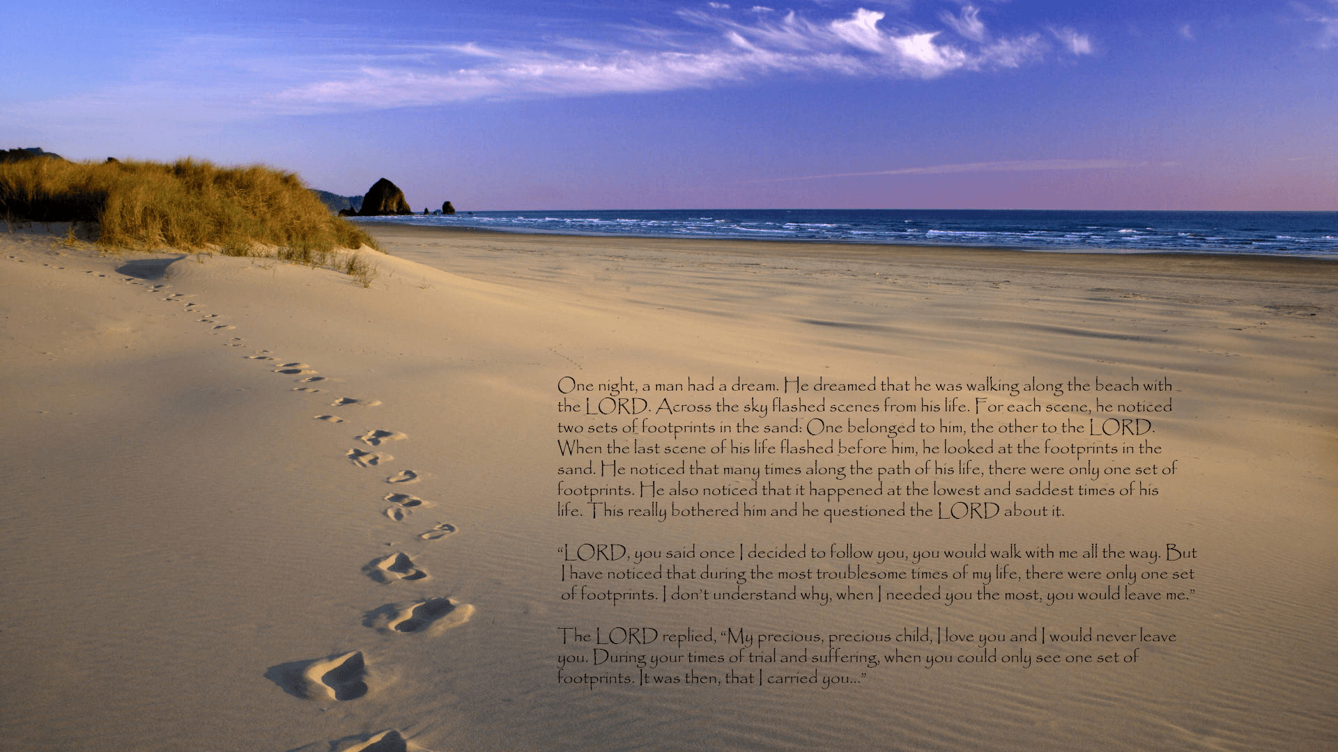 Footprints in The Sand HD Wallpaper. Background Imagex1080