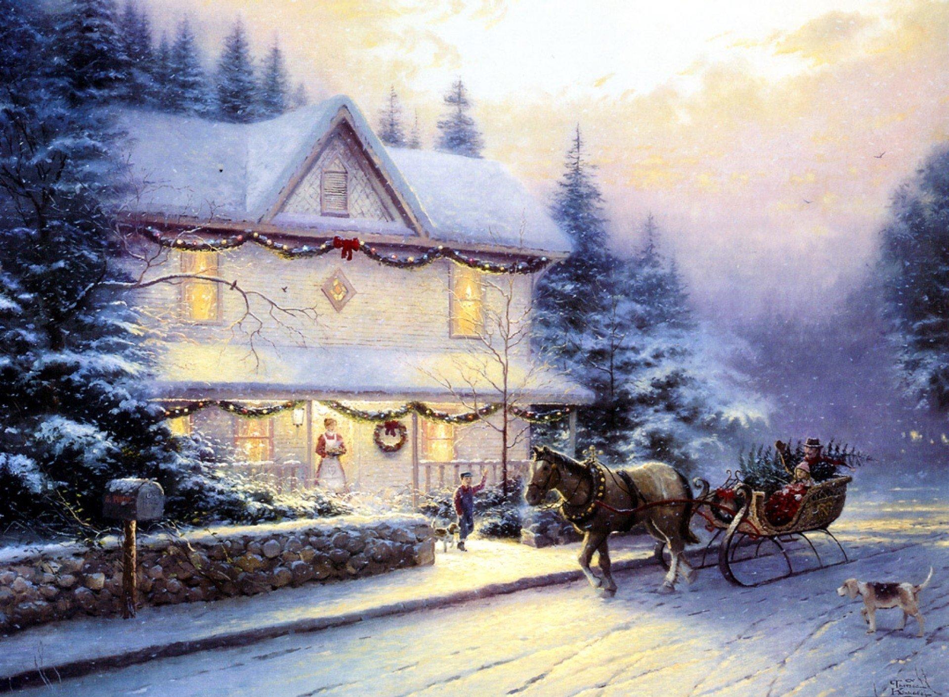 Victorian Christmas IV HD Wallpaper. Background Image