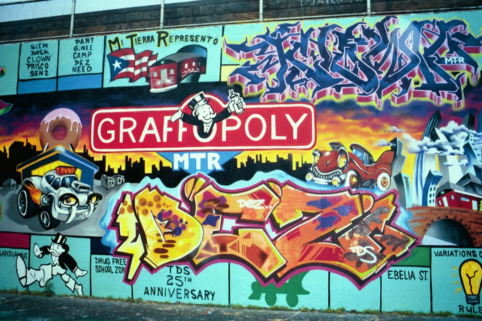 Graffiti Monopoly Wallpaper HD