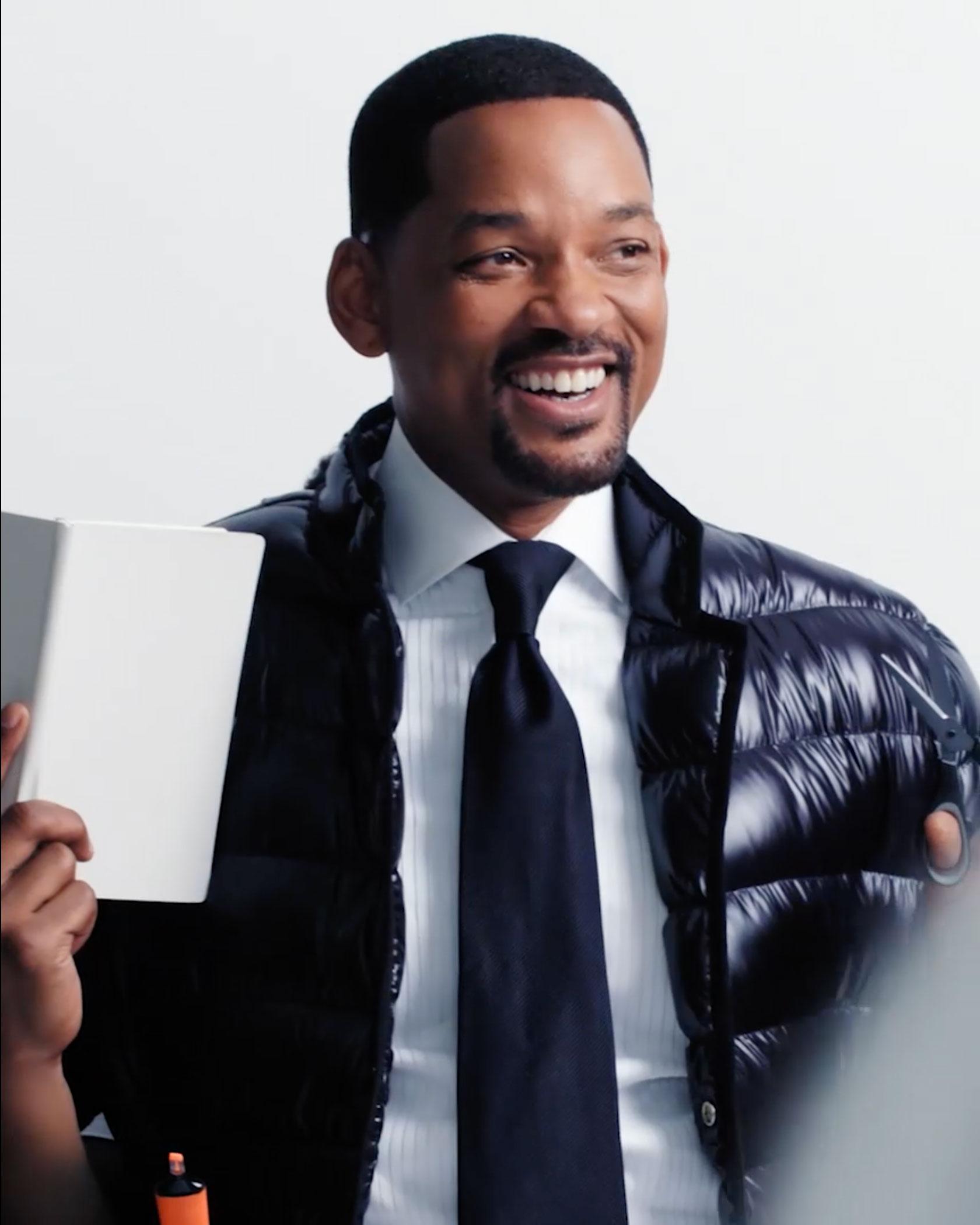 Will Smith for the backstage video of Moncler Genius Is Born Crazy campaign