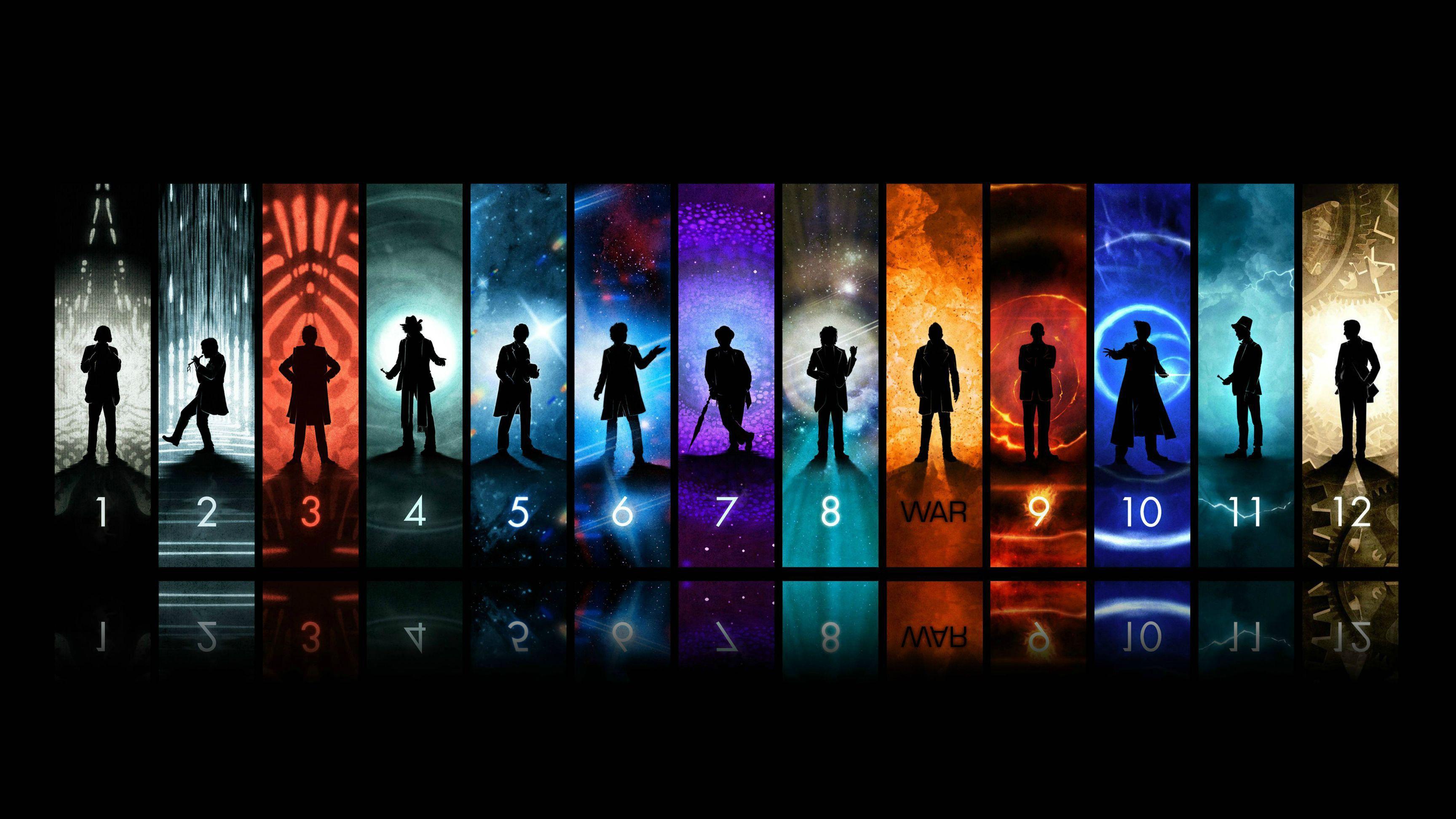 Doctor Who Wallpaper (1 through 12 with War). Doctor who