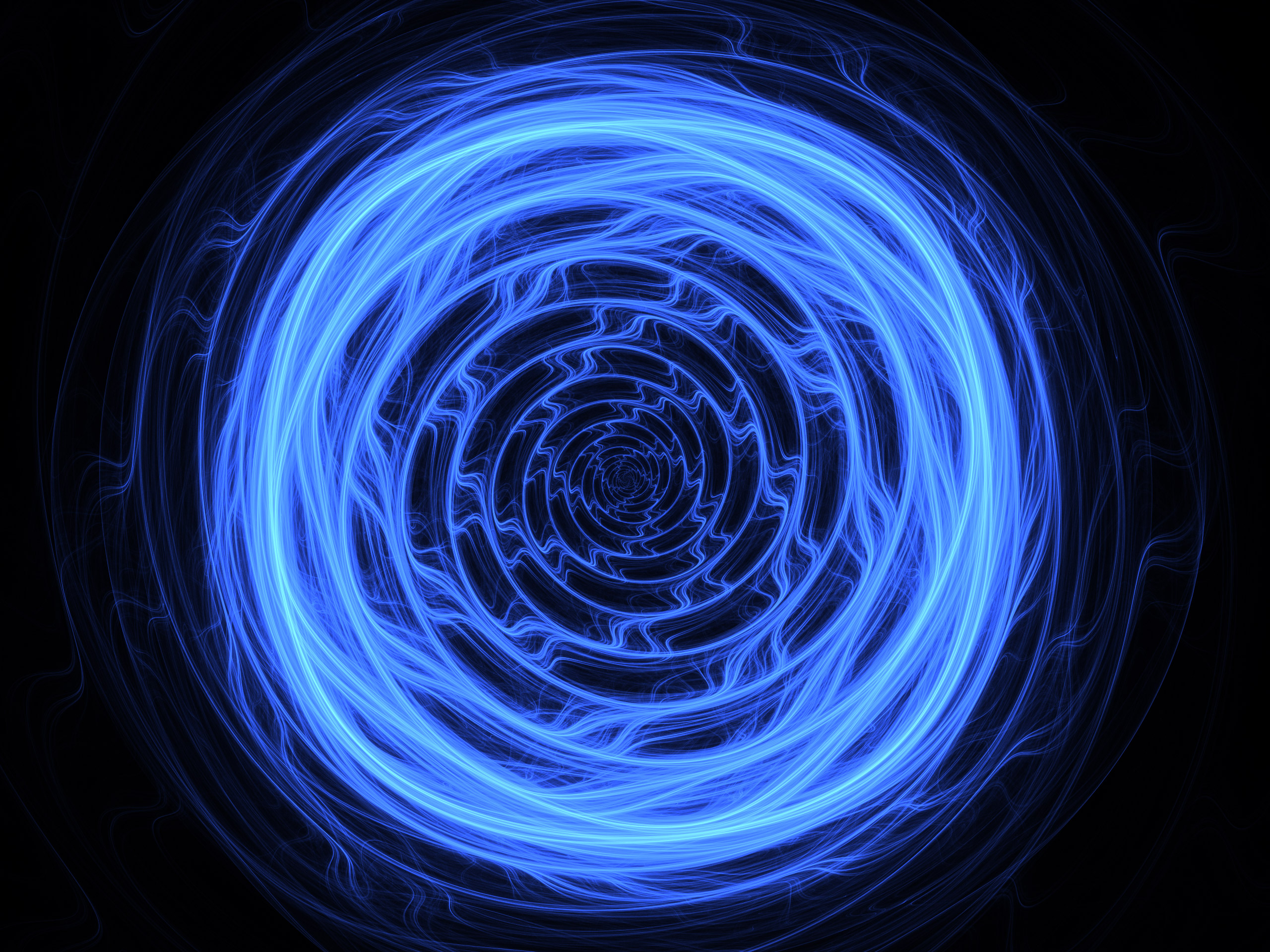 Circle Swirl Shapes Abstract Blue Wallpaper and Free
