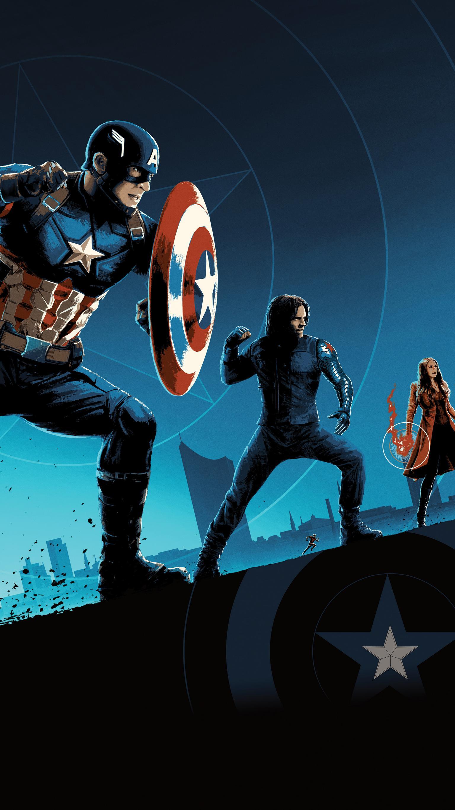 Captain America: Civil War Phone Wallpaper