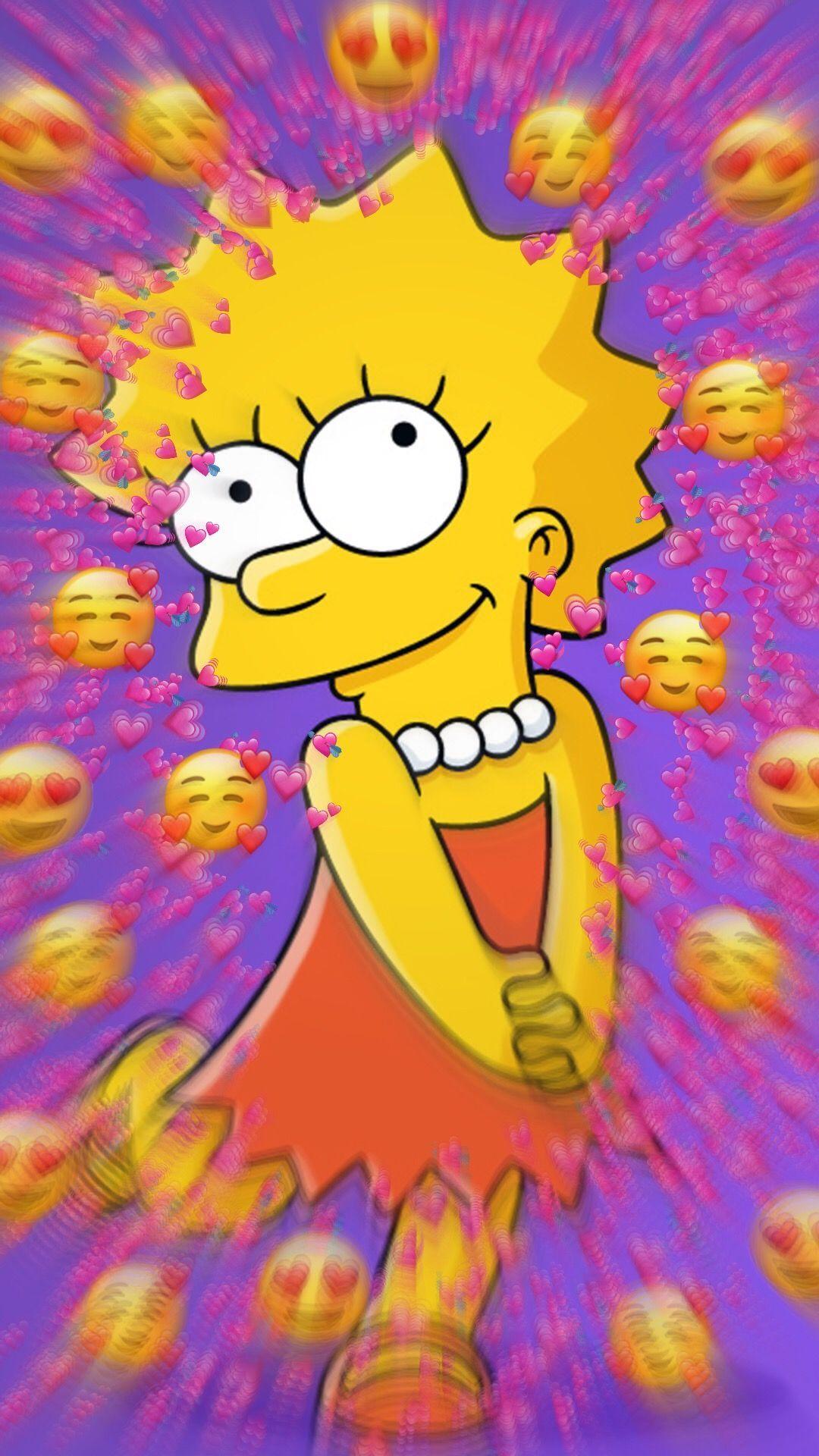 Image result for lisa simpson sketch. Aesthetic iphone wallpaper