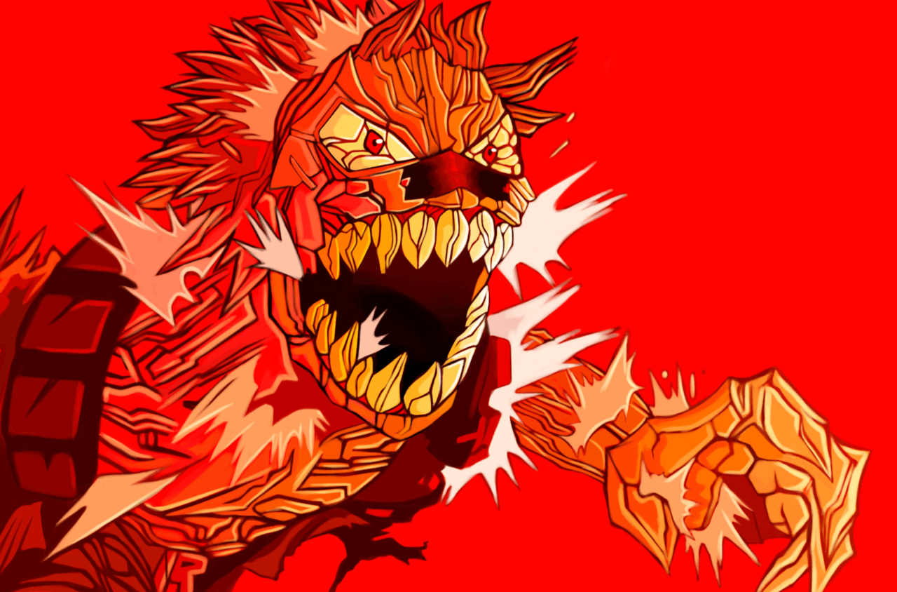I redrew a panel of red riot [manga spoilers]