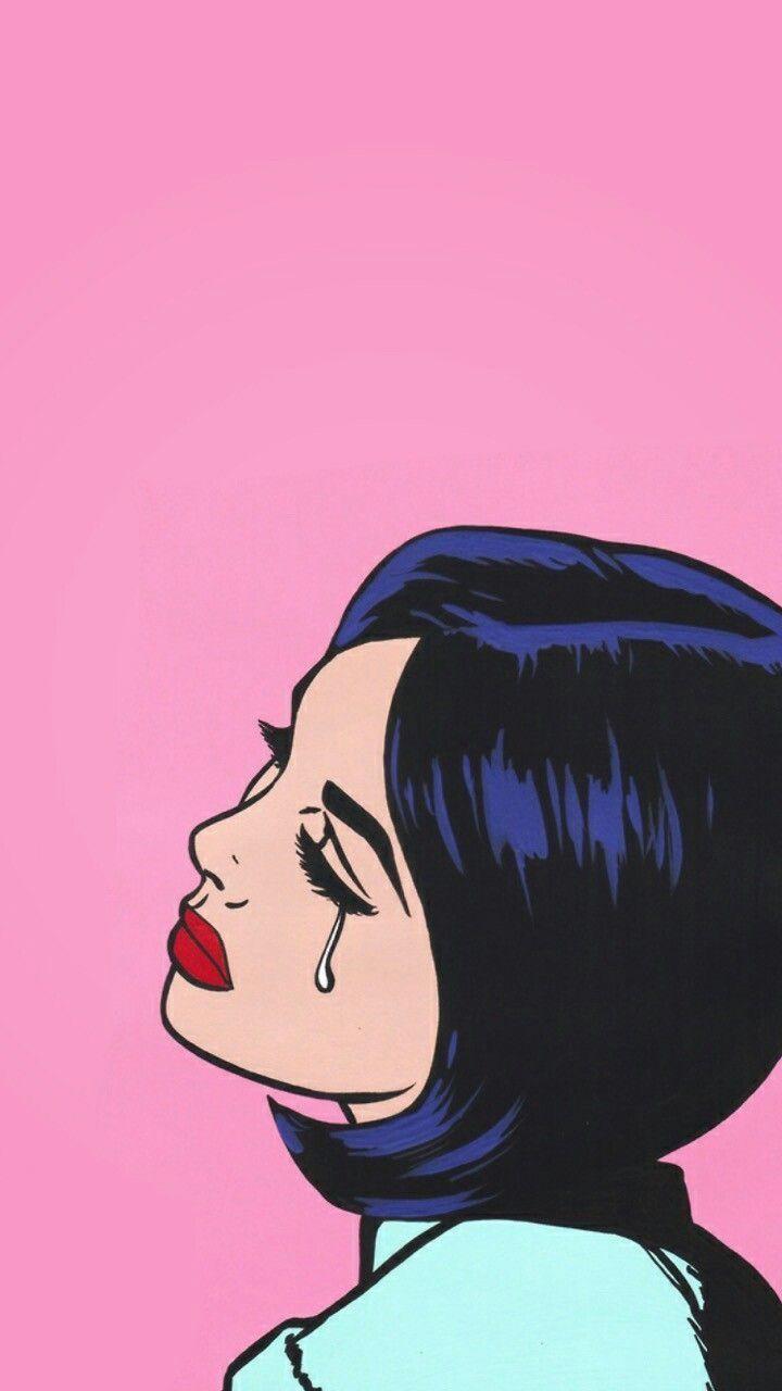 Its hard to see how bad girls CRY. Pop art