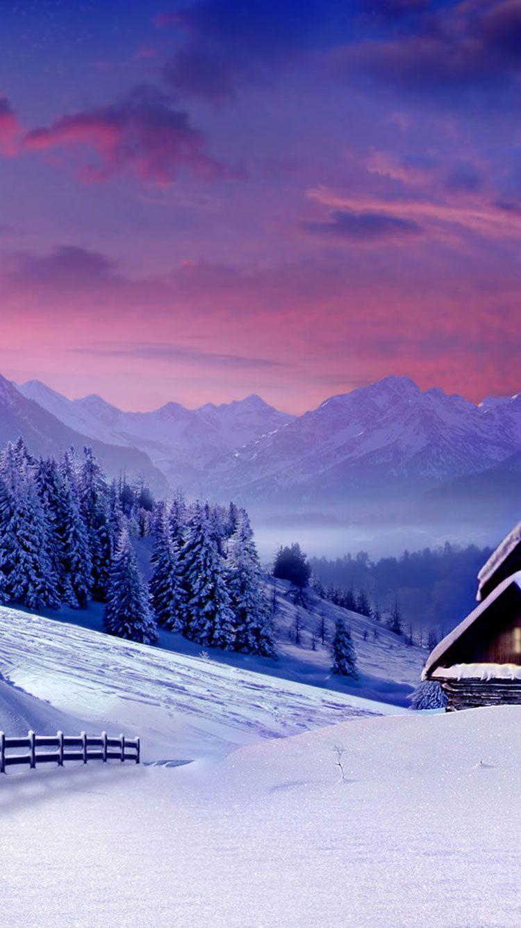 Winter iPhone Wallpaper. Winter landscape, iPhone wallpaper winter, Winter wallpaper
