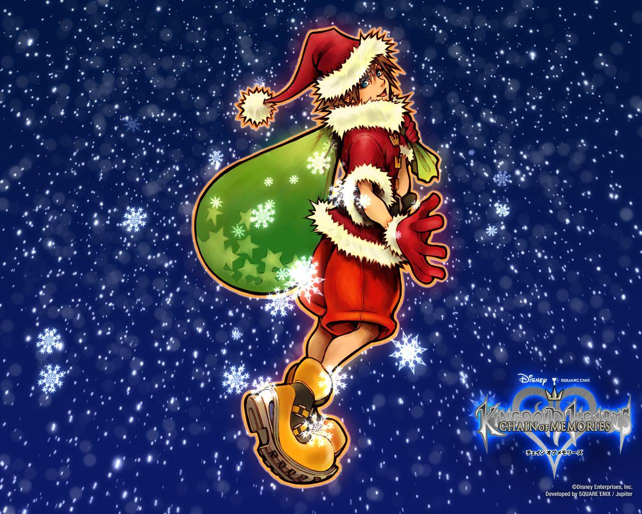 Kingdom Hearts Christmas Wallpaper at