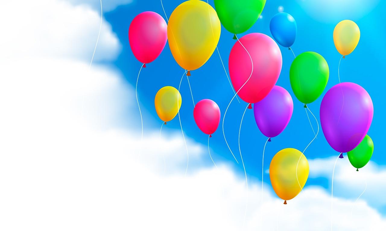 Desktop Wallpapers Toy balloon Sky Clouds