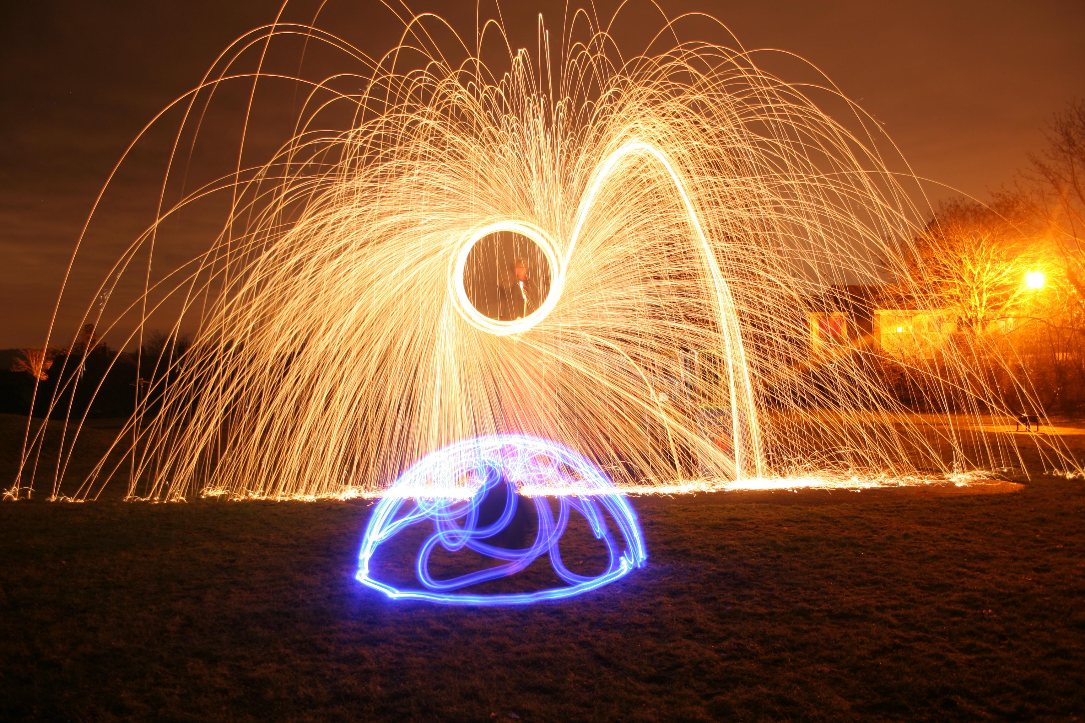 Steel Wool Photography 4K HD Desktop Wallpaper for 4K
