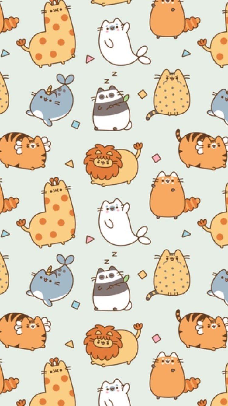 Cute City Cartoon Cat iPhone Wallpapers Free Download