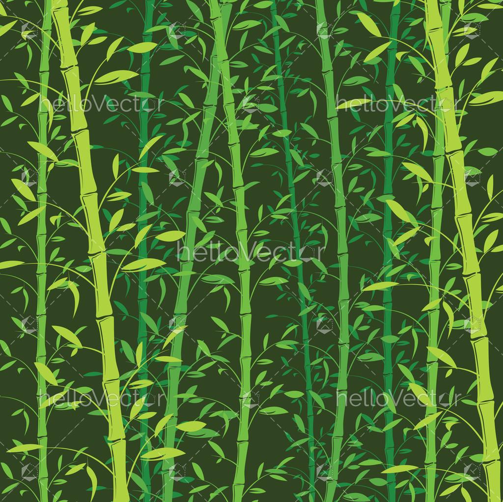 Seamless bamboo pattern background. Green bamboo wallpaper